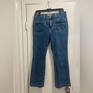 Madewell Kick out Crop Blue Women's Jeans 30